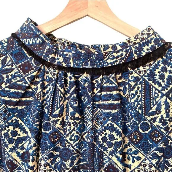 Floral Print 3/4 Sleeve Round Neck Midi A-Line Dress - Picture 7 of 12